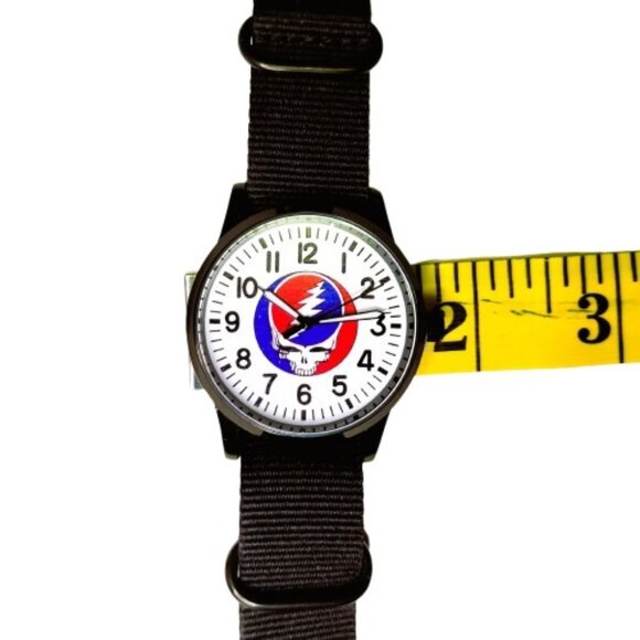 Limited Edition Grateful Dead Analog Watch Black Band Illuminating Hands NWT - Picture 9 of 11